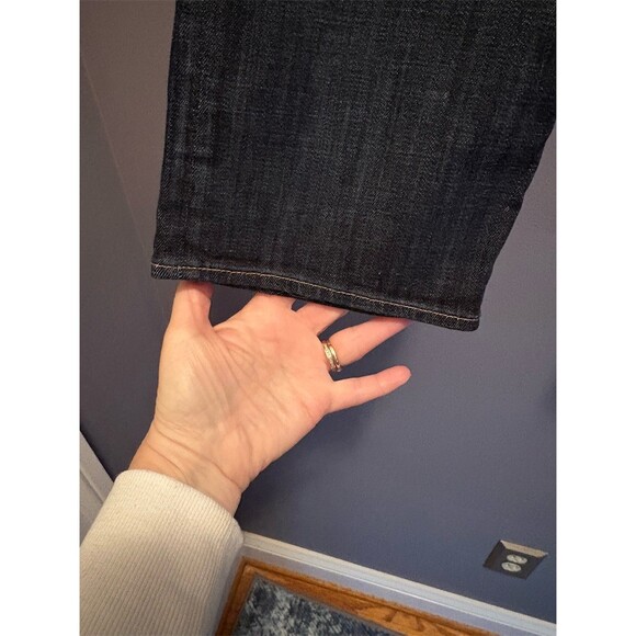 American Eagle Artist Crop Stretch Jeans Womens 14 Dark Wash Bootcut - Picture 5 of 11